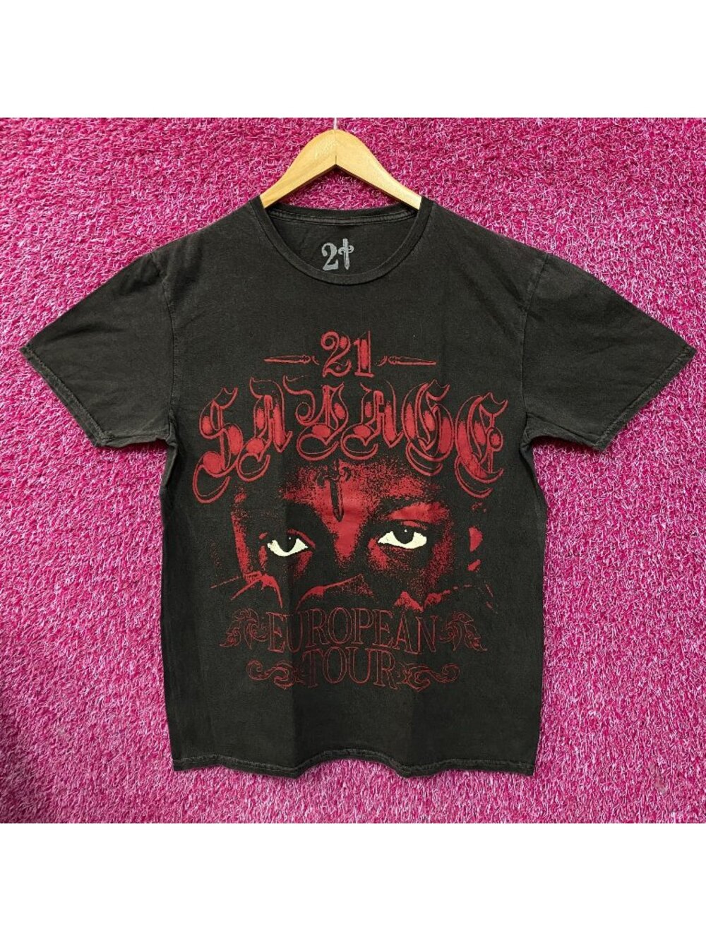 21 Savage American Dream European Tour Rap T-Shirt Medium